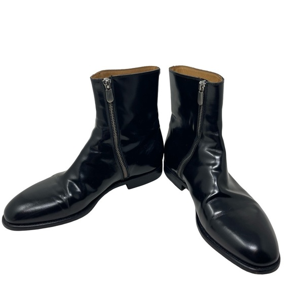 Armando Cabral black leather side zip boots sz 40 US 7 main image 4